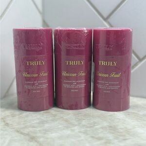 3 TRULY Sweet Unicorn Fruit 3 oz Deodorant Aluminum-Free smoothes, brightens